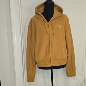 Puma Golden Brown Fleece Zip Jacket
